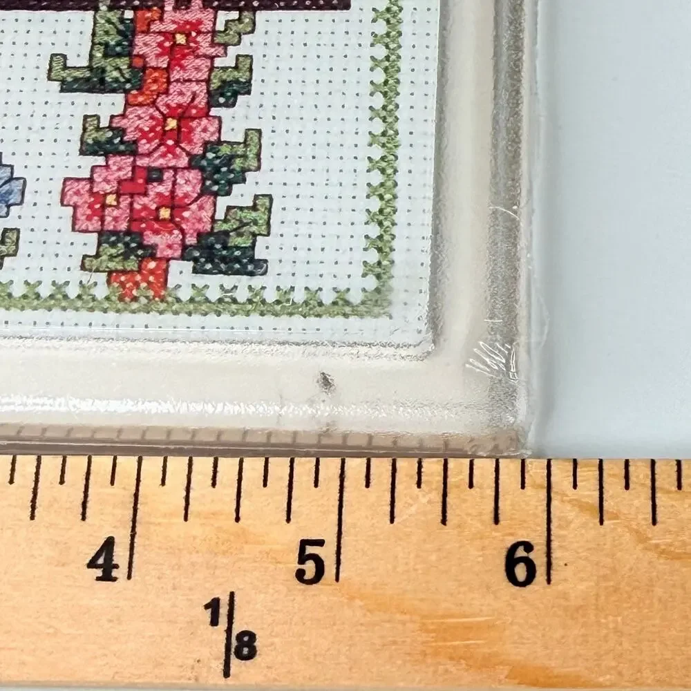 MCG Textiles Bird House Cross Stitch Hot Plate Trivet Kit Crafty Vintage NOS